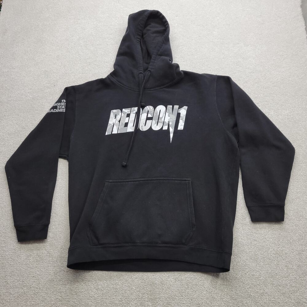 Redcon 1 Hoodie XL Black Graphic Pullover Gym Fitness Sweatshirt